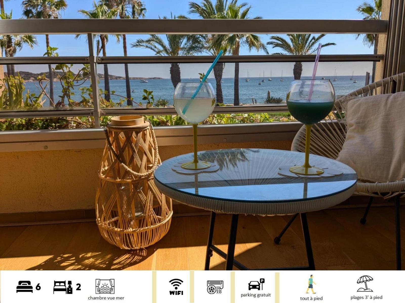 "Le Palmier Dore", Cosy T3 A 3 Minutes A Pied Des Plages, Parking Et Clim Sanary-sur-Mer Εξωτερικό φωτογραφία